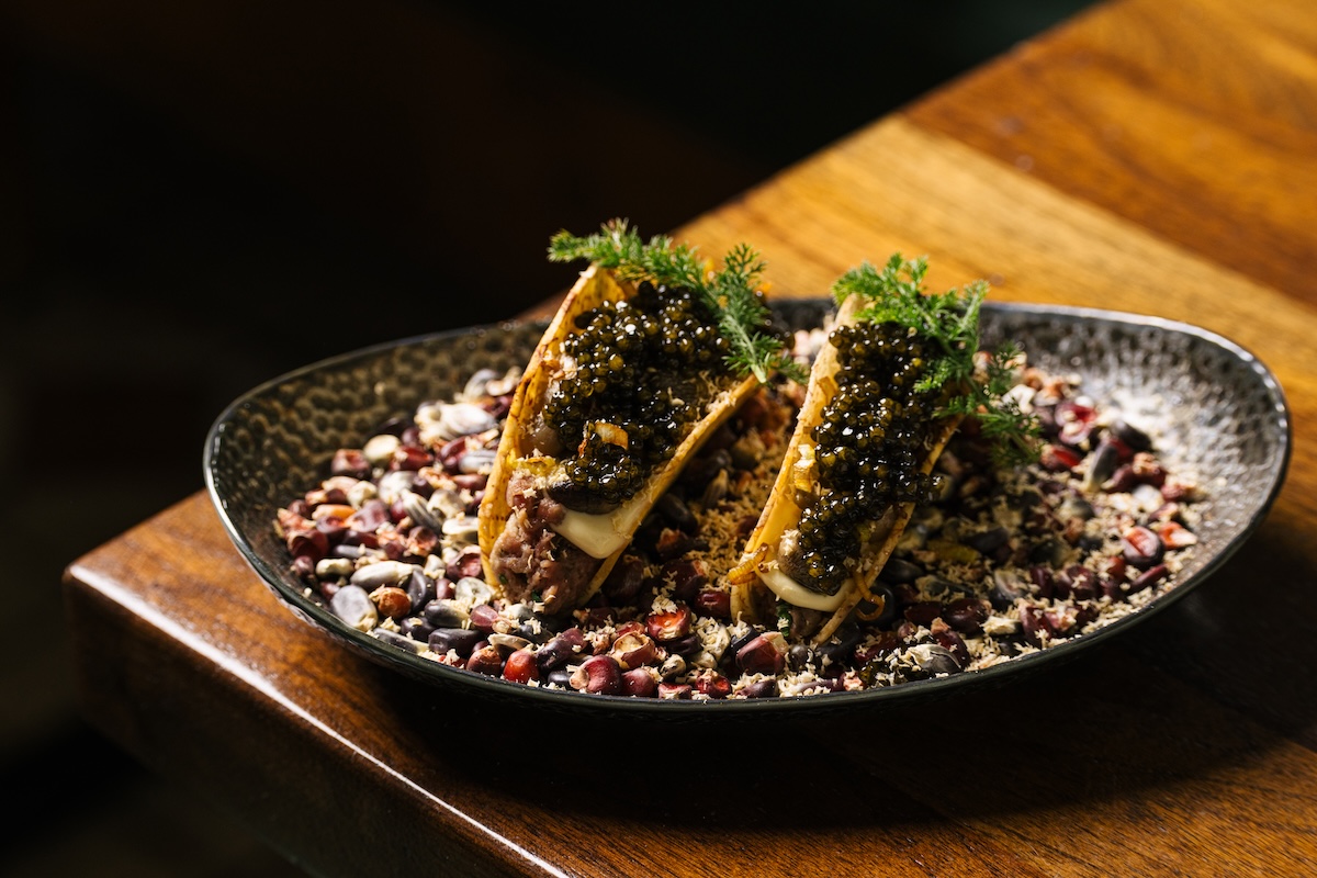 PHX_the_mission_tacos_by_Grace Stufkosky - DiningOut Caviar-topped tacos at The Mission. | Photo by Grace Stufkosky