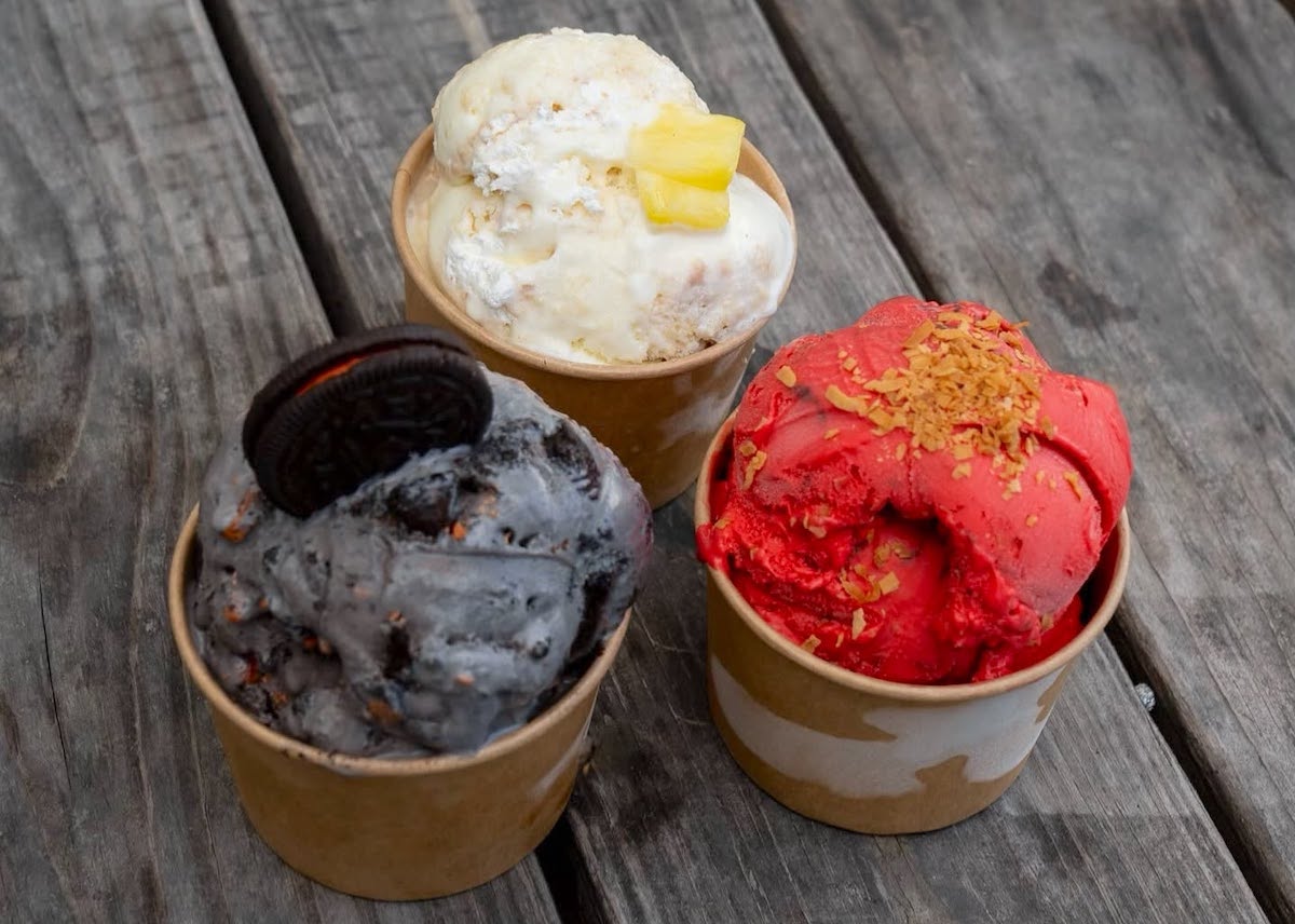 House-made ice cream flavors at Rosemeyer Bar-B-Q range from playful to decadent, proving the acclaimed barbecue truck is just as serious about dessert. | Photo by Rosemeyer Bar-B-Q
