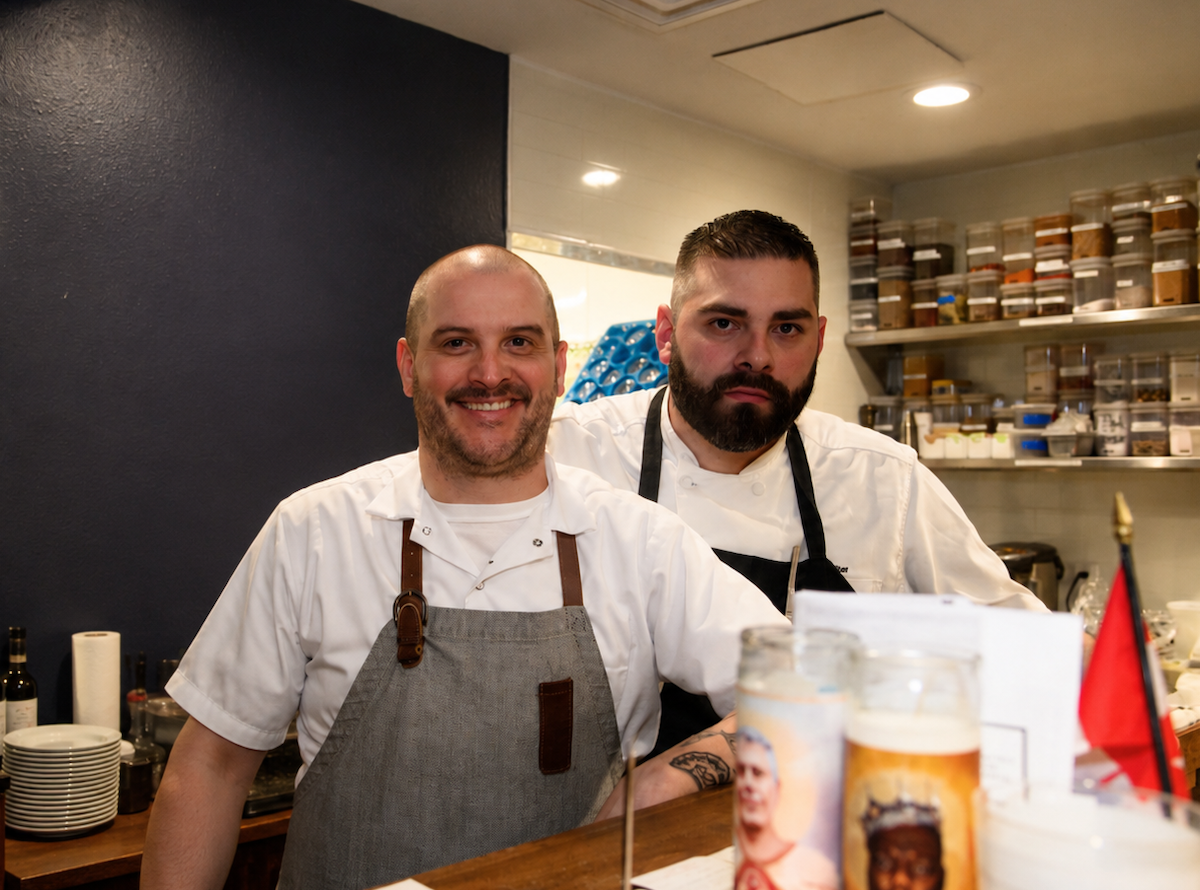 Chefs Ryan Lachaine and EJ Miller reunite for a special Booze Can Sunday event celebrating the legacy of Riel and Canada’s 159th birthday. | Photo by Chardon