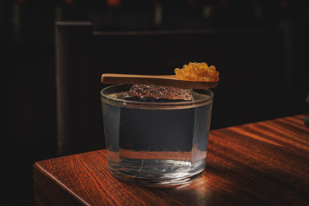The Una Ves en Oaxaca cocktail at Sueño is part of a beverage program that explores Mexico's regional drinking traditions through agave spirits and Indigenous-inspired ingredients. | Photo by Samantha Marie Photography