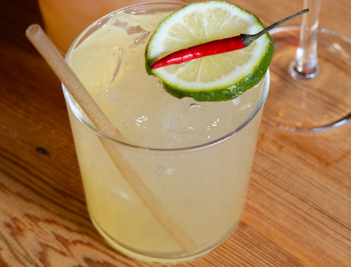 The Hot Lips Margarita at Yeppa & Co. infuses Patrón Silver tequila with Fresno peppers. | Photo by Y Hospitality