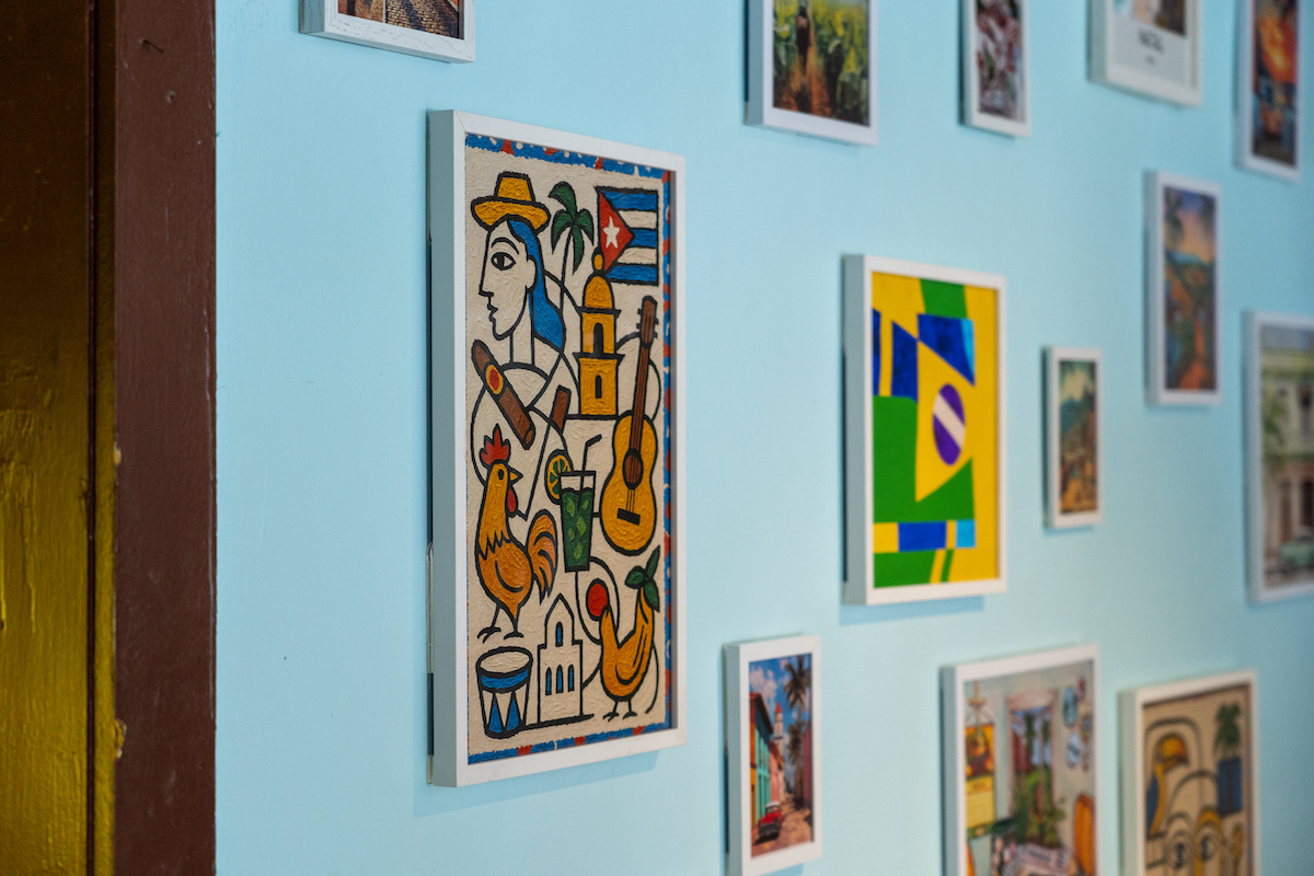 Artwork created by family members adds a personal touch to Yuma's newly renovated Washington Avenue restaurant. | Photo by Rebekah Flores