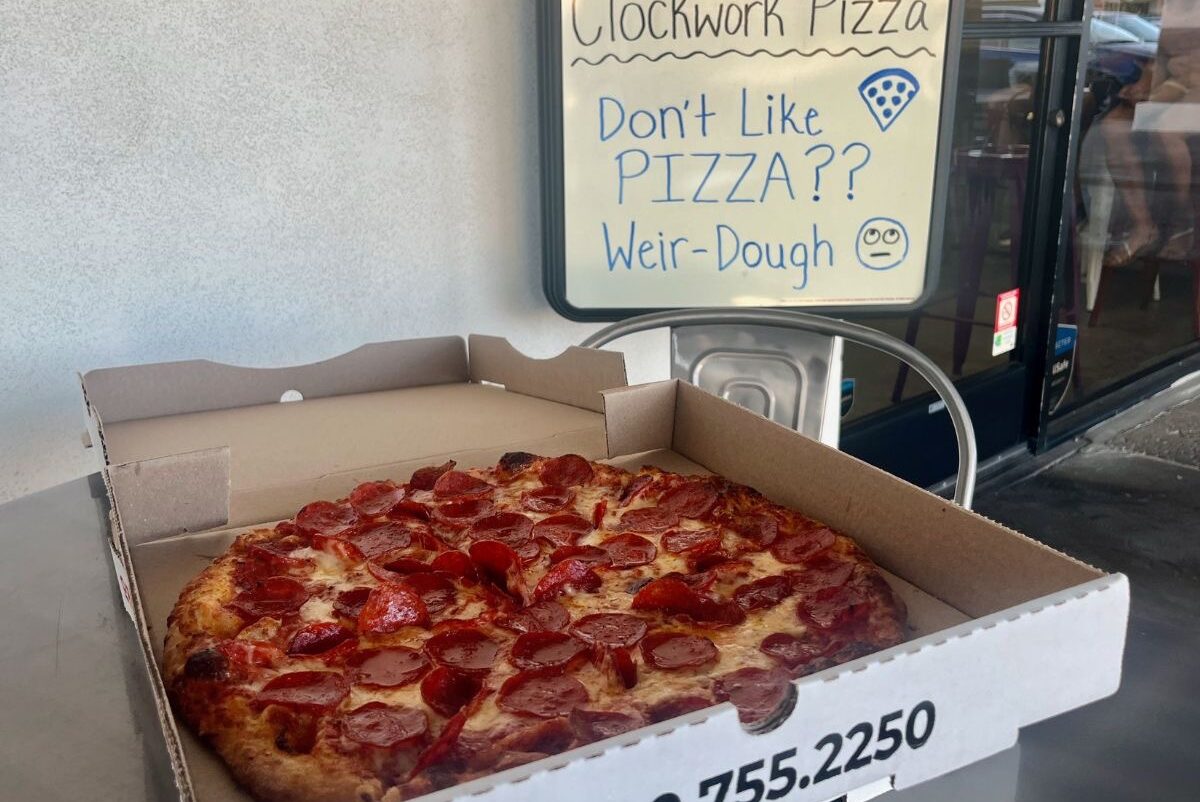 A fresh pepperoni pizza from Clockwork. | Photo by Devin Pope