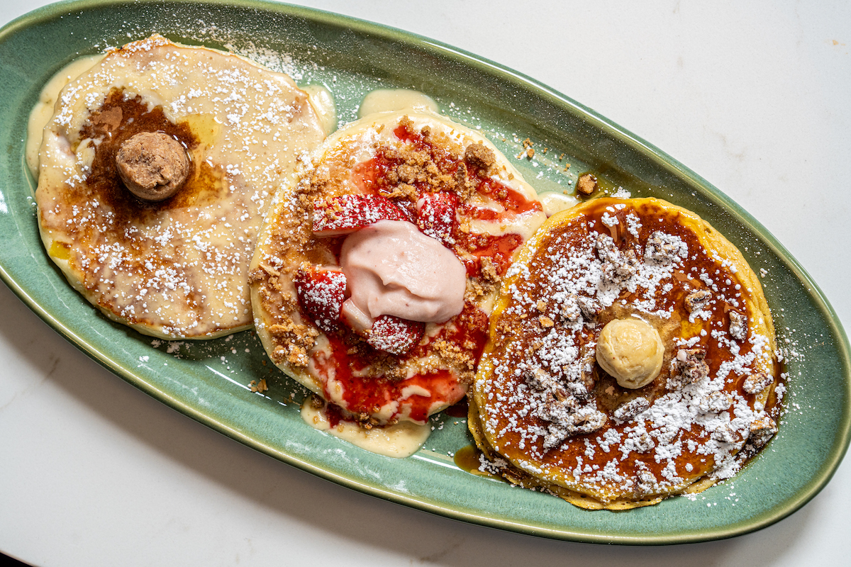 A pancake flight at Snooze. | Photo by Snooze
