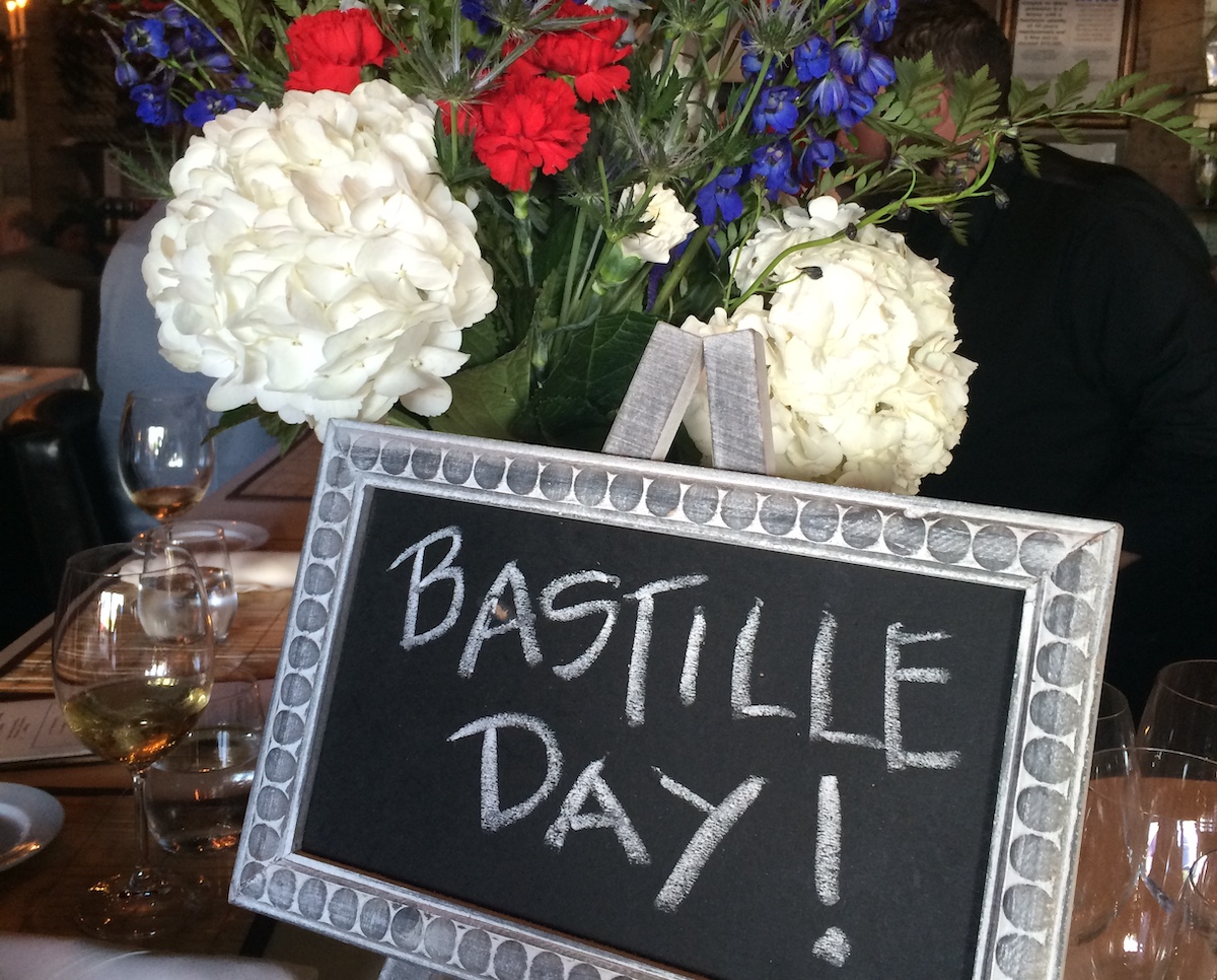 Étoile celebrates Bastille Day with festive French tricolor décor and a special four-course menu. | Photo by Etoile