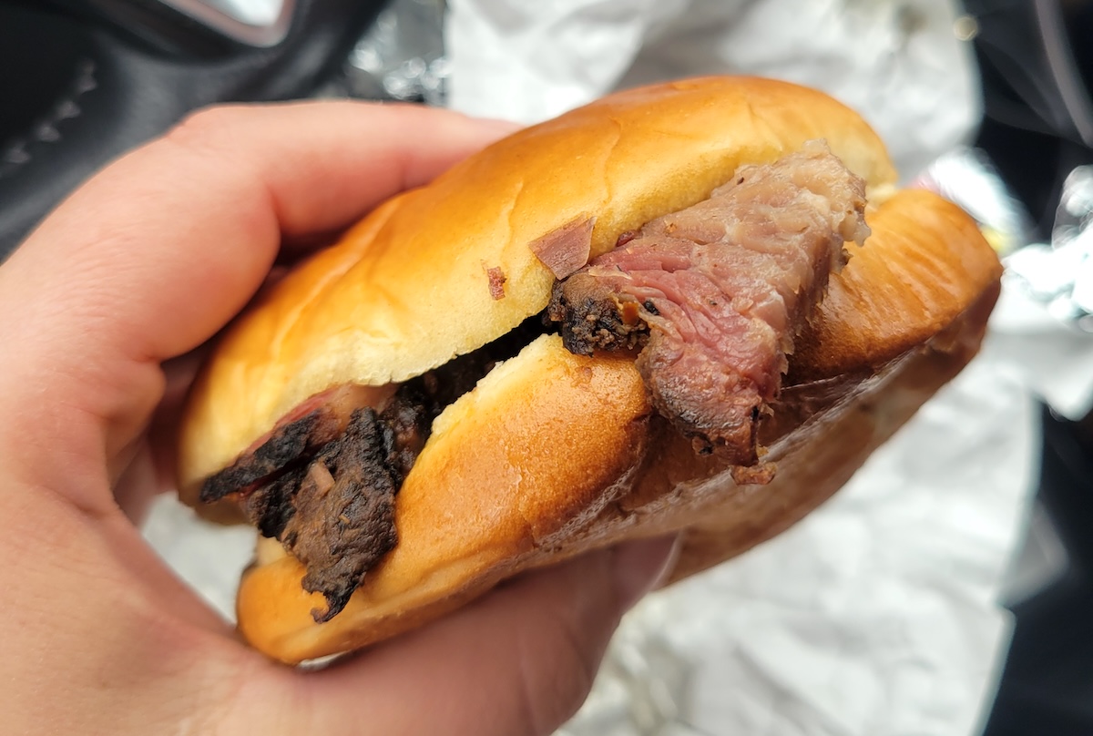 Bucees_meat_sandwich_denver_by_Linnea Covington - DiningOut Brisket sandwiches are one of the best orders Buc-ee's. | Photo by Linnea Covington