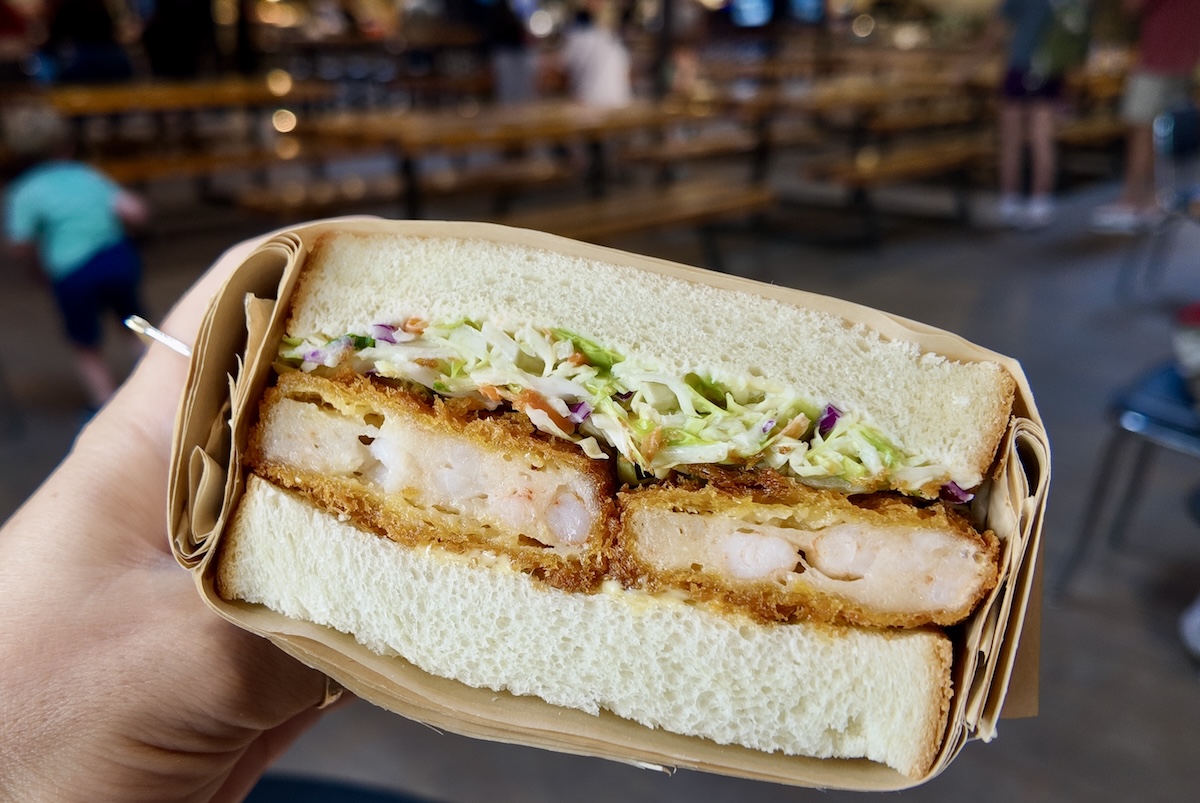 The delicious Shrimp Katsu Sando, now served at Edgewater Public Market. | Photo courtesy of Sandomi