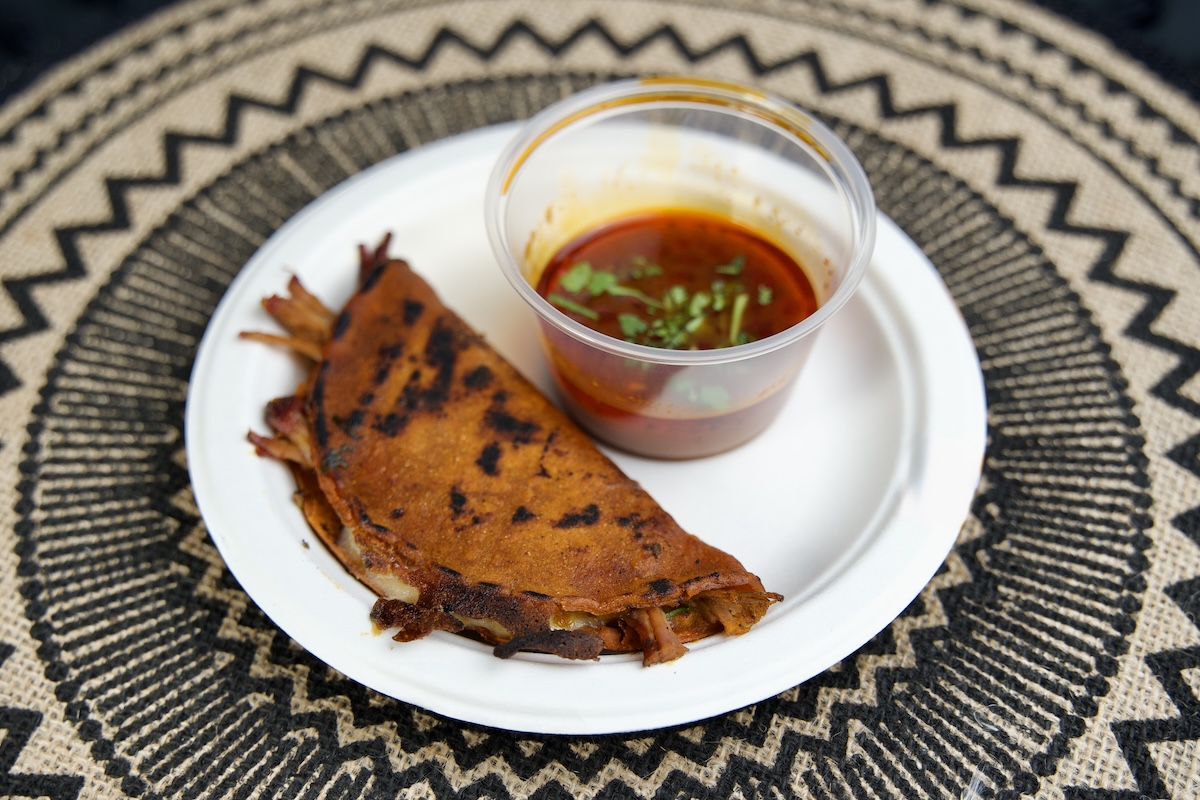 G-QUE BBQ’s Hickory Smoked Wagyu Birria Taco. | Photo by DiningOut Events