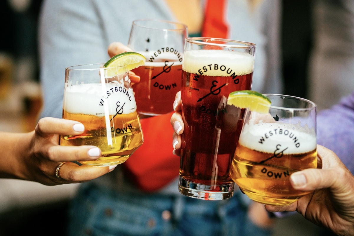 This local brewery also serves wine and cocktails. | Photo courtesy of Westbound & Down