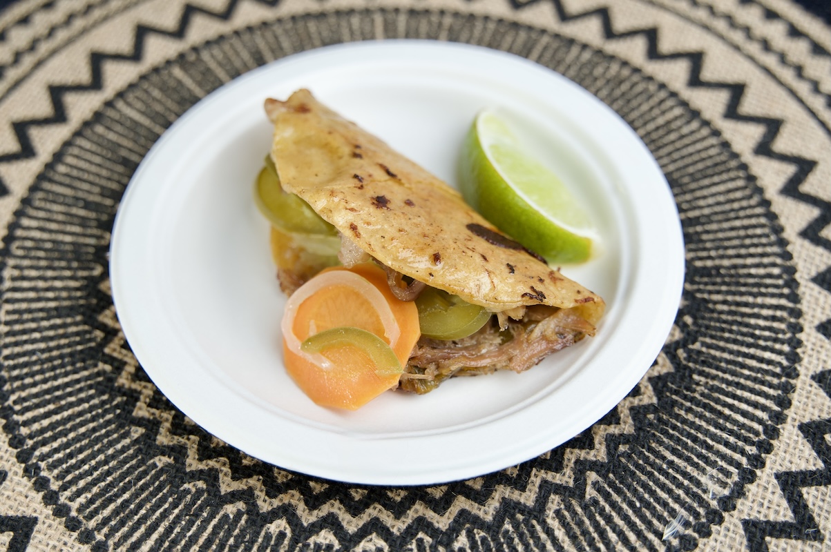 Encanto Cocina’s Pork Carnitas Crispy Taco. | Photo by DiningOut Events