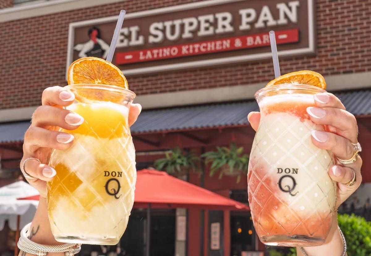 Tropical cocktails and Puerto Rican flavors make El Super Pan a colorful pregame stop at the Battery Atlanta. | Photo by El Super Pan