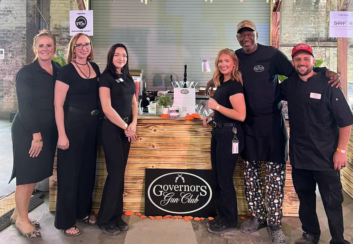 Chef Larry Epps (second from right) and the Governors Gun Club team at the inaugural RARE Steak Championship in Atlanta, where Epps earned third place in the Judges' Choice category. | Photo by Governor's Gun Club