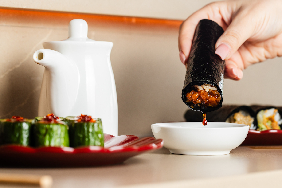 Every hand roll at KOYO Hand Roll Bar is made to order and served immediately to preserve the signature contrast of crisp nori and fresh fillings. | Photo by Becca Wright