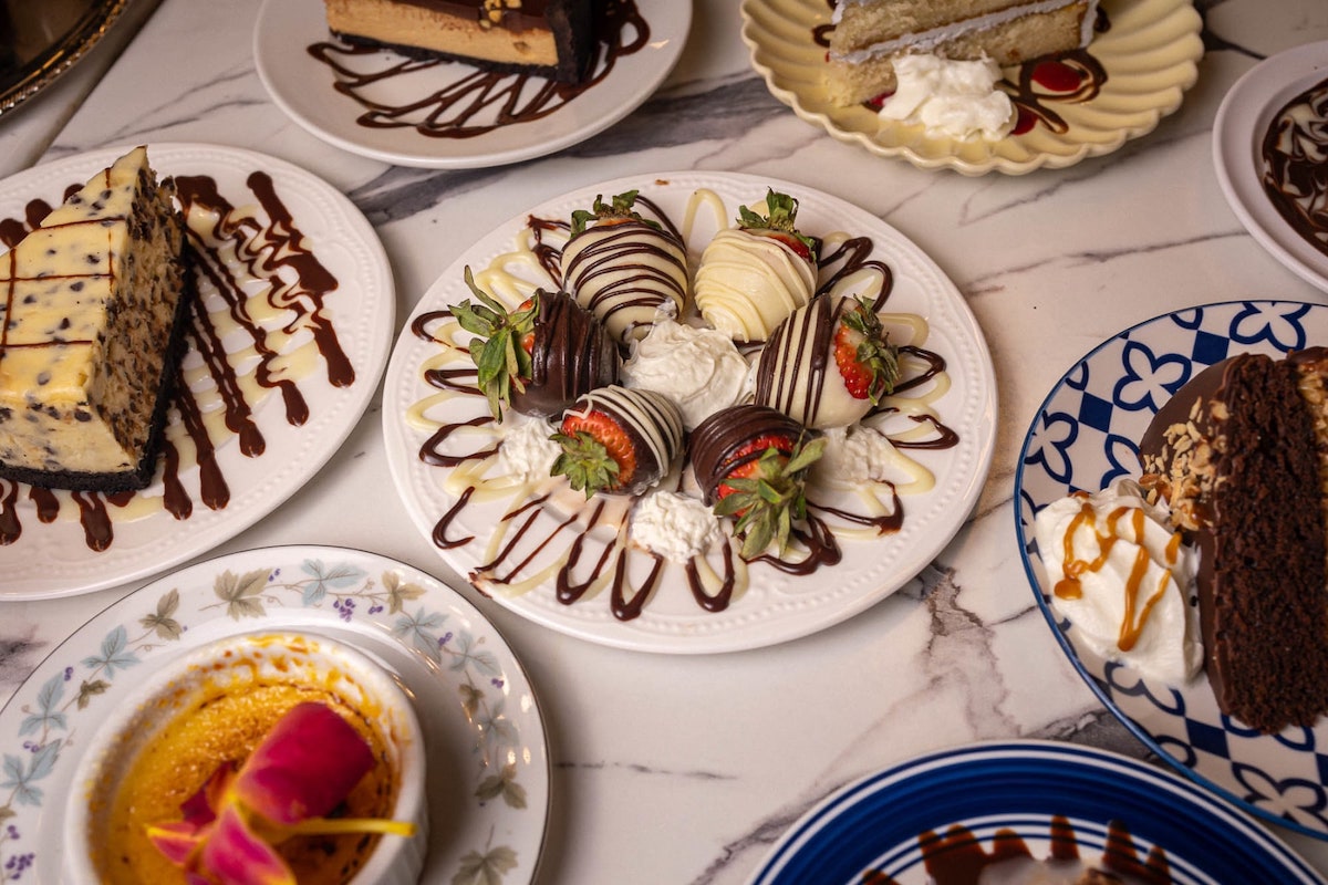 From chocolate-dipped strawberries to towering slices of cake and crème brûlée, Lulu's Chocolate Bar is Savannah's ultimate destination for dessert. | Photo by Lulu's Chocolate Bar