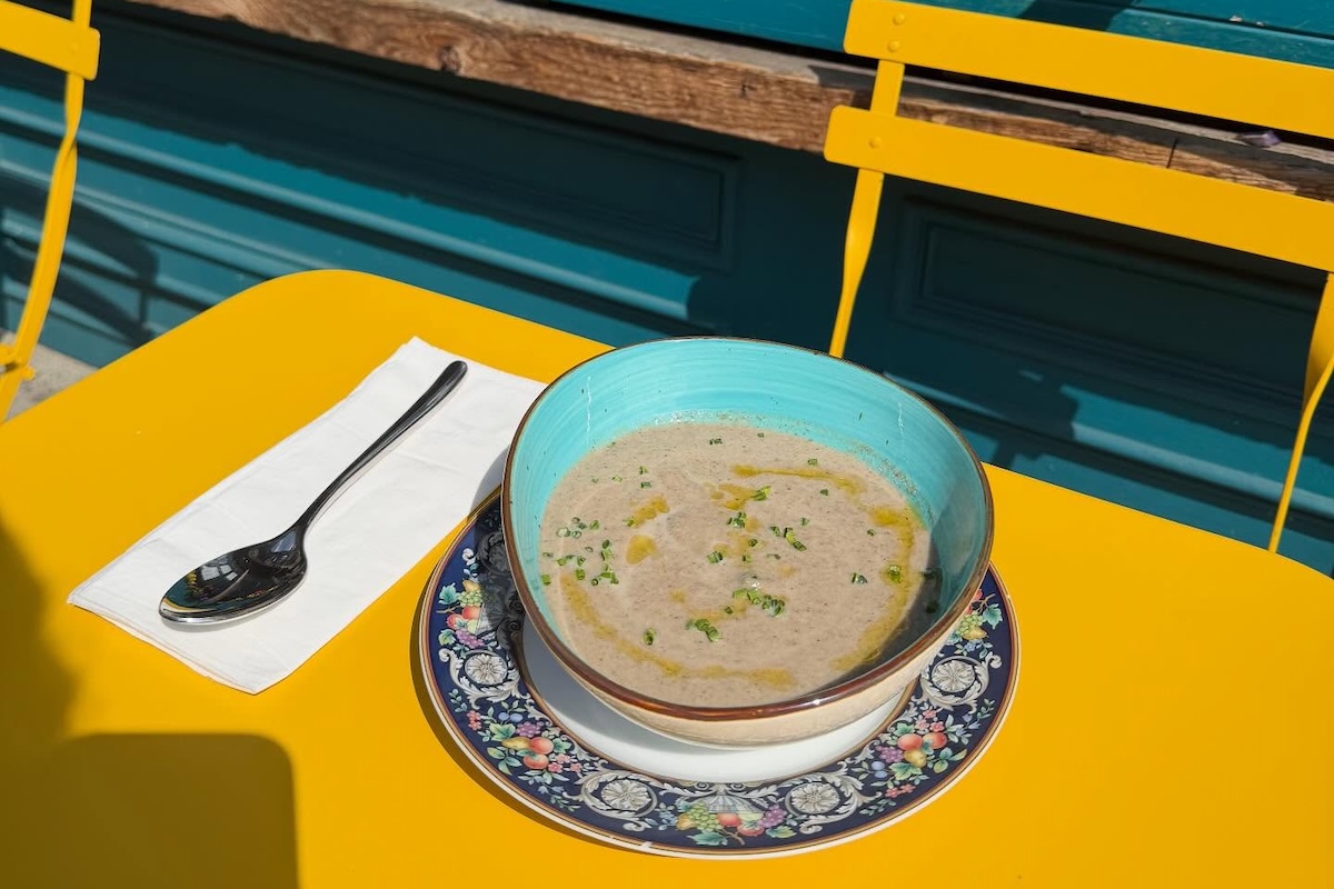 A bowl of soup, a side of sunshine. | Photo courtesy of Couleur Café & Wine Bar 