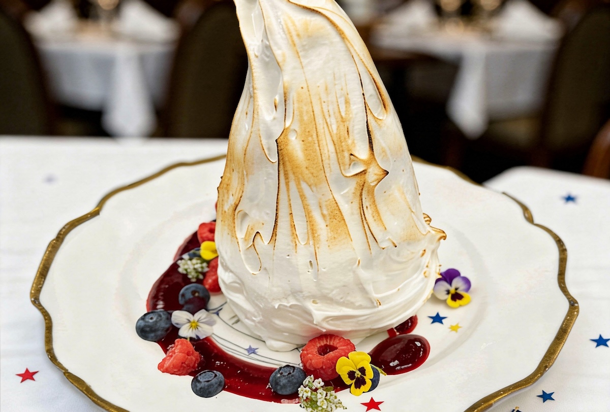 The Baked Alaska at Delmonico's | Photo courtesy of Delmonico's