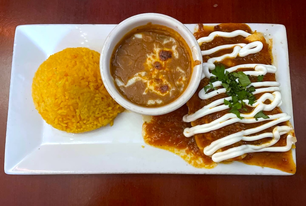 A comforting plate of enchiladas in Park Slope. | Photo courtesy of Elora’s Mexican & Spanish Restaurant nyc new york