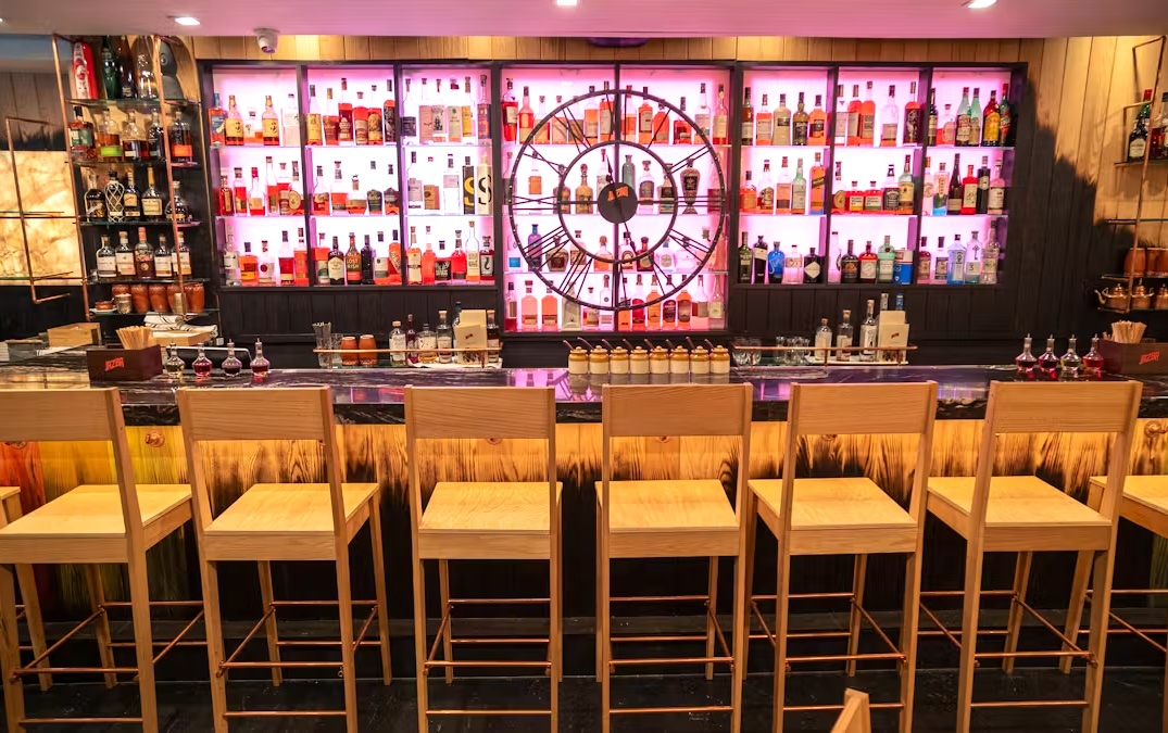 Sidle up to this bright bar for some quality day drinking. | Photo courtesy of Jazba