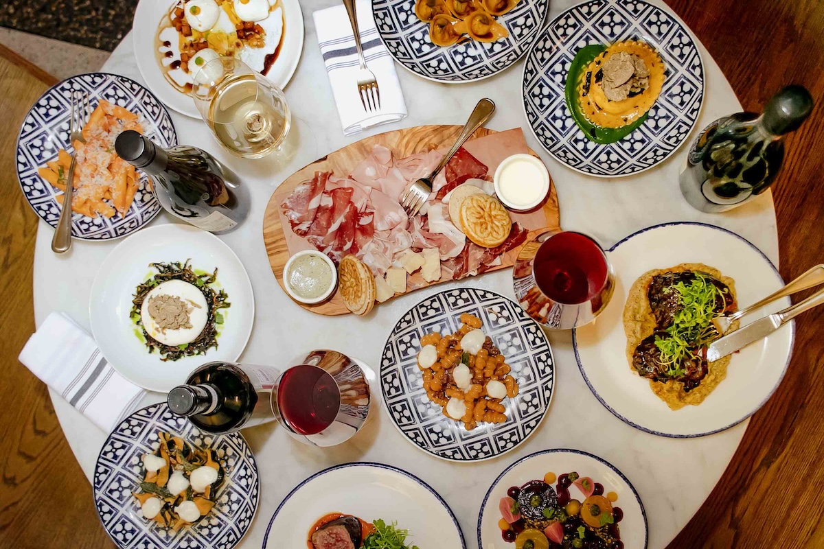 A full spread at Rezdôra in New York City. | Photo by Molly Tavoletti
