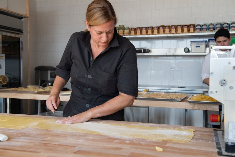 Chef Missy Robbins making pasta. | Photo courtesy of Misi