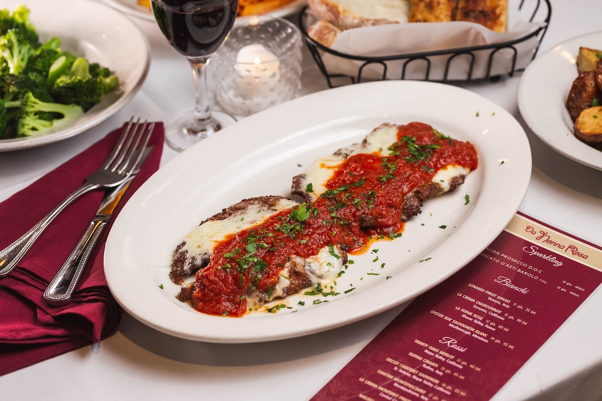 A classic Italian-American chicken parm. | Photo courtesy of Da Nonna Rosa Restaurant & Pizzeria  park slope brooklyn