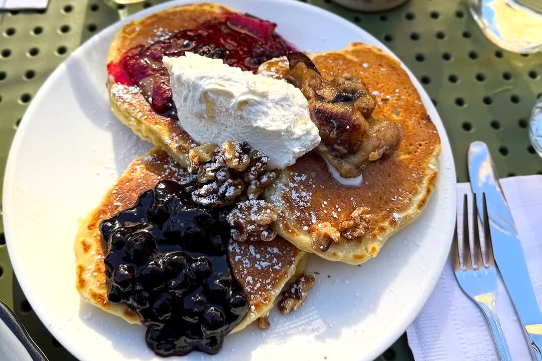 Head to Tribeca for a stack of three glorious pancakes. | Photo courtesy of Bubby’s