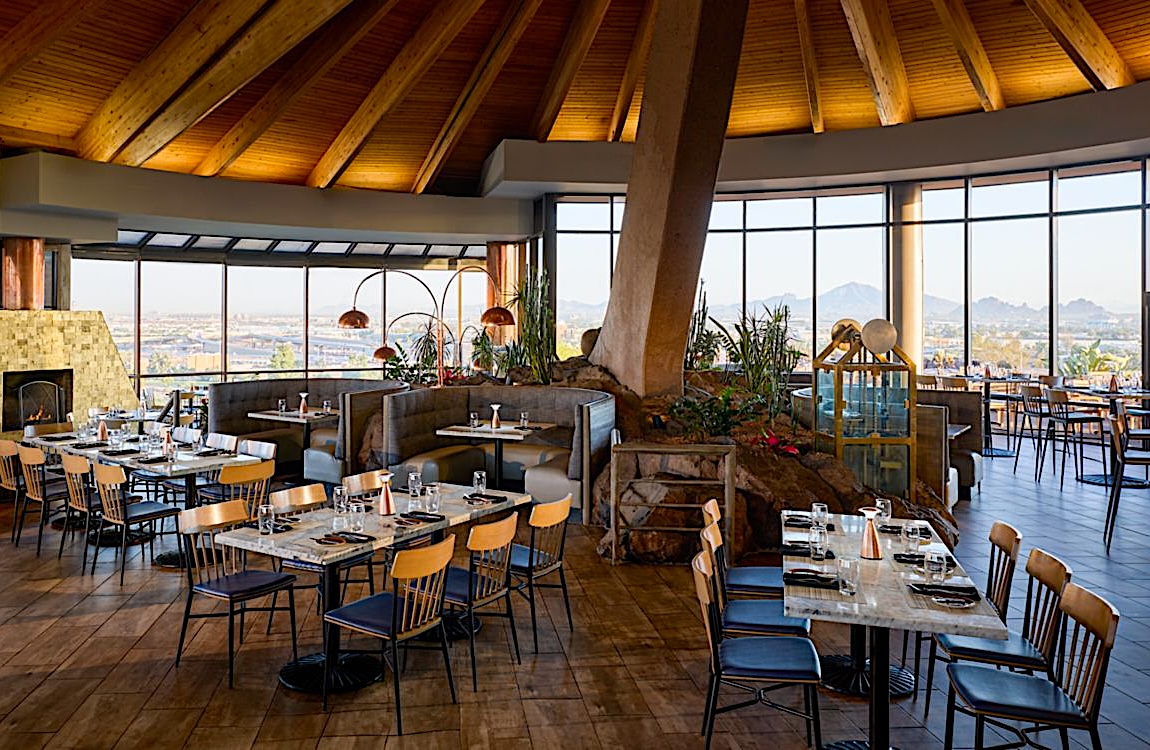 A room with a view and great food. | Photo courtesy of Top of the Rock at Marriott Phoenix Resort Tempe at The Buttes