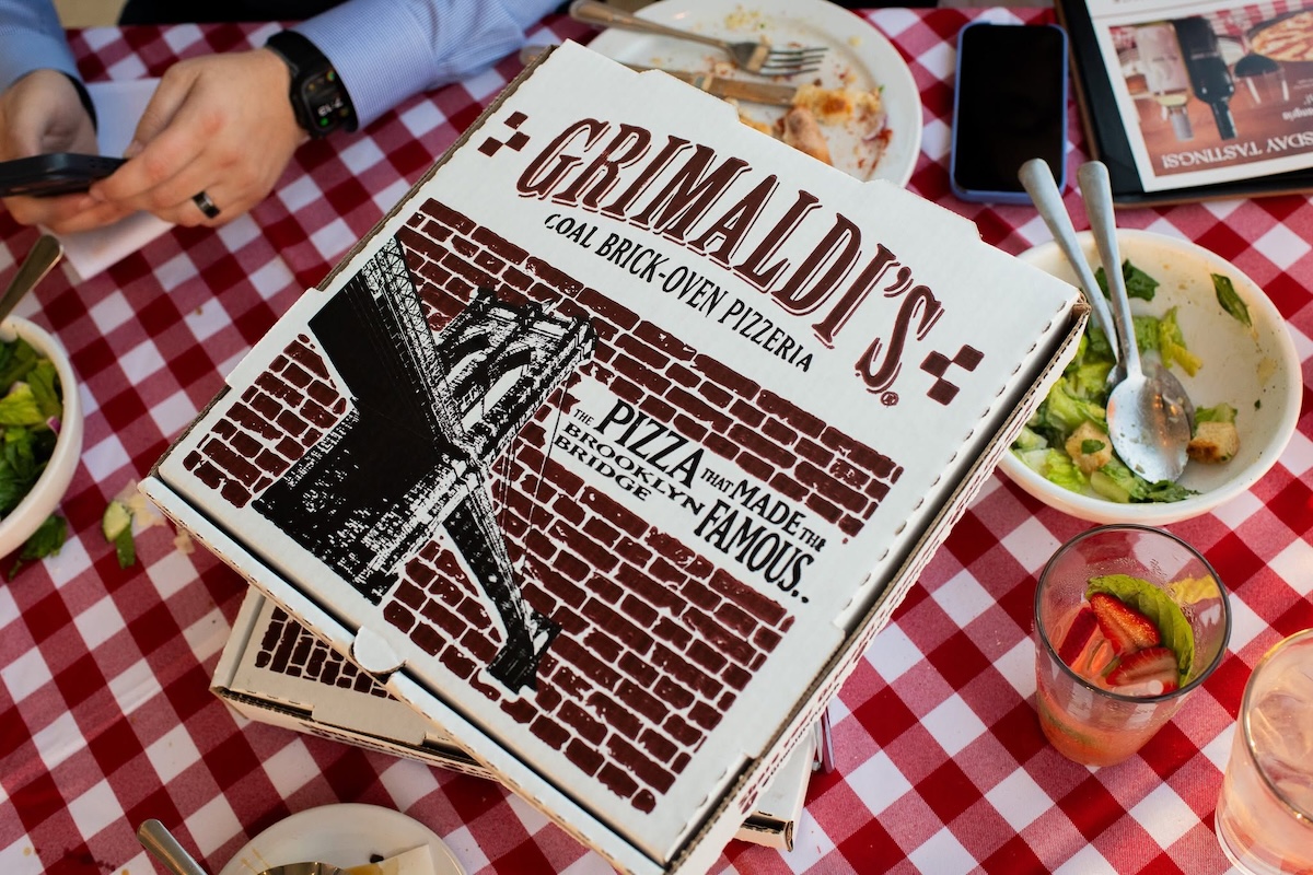Save money with free delivery. | Photo courtesy of Grimaldi's Pizzeria