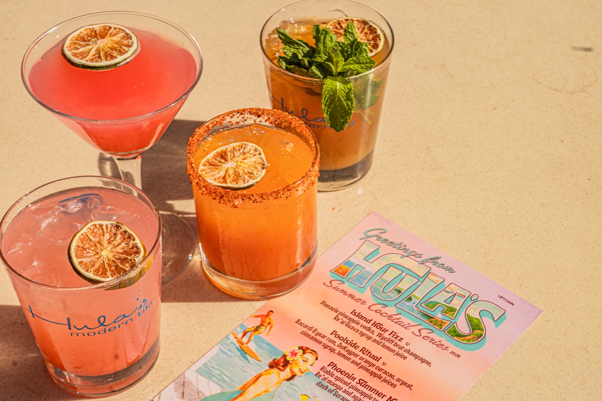 Get down with some summer sips. | Photo courtesy of HULA’S Modern Tiki