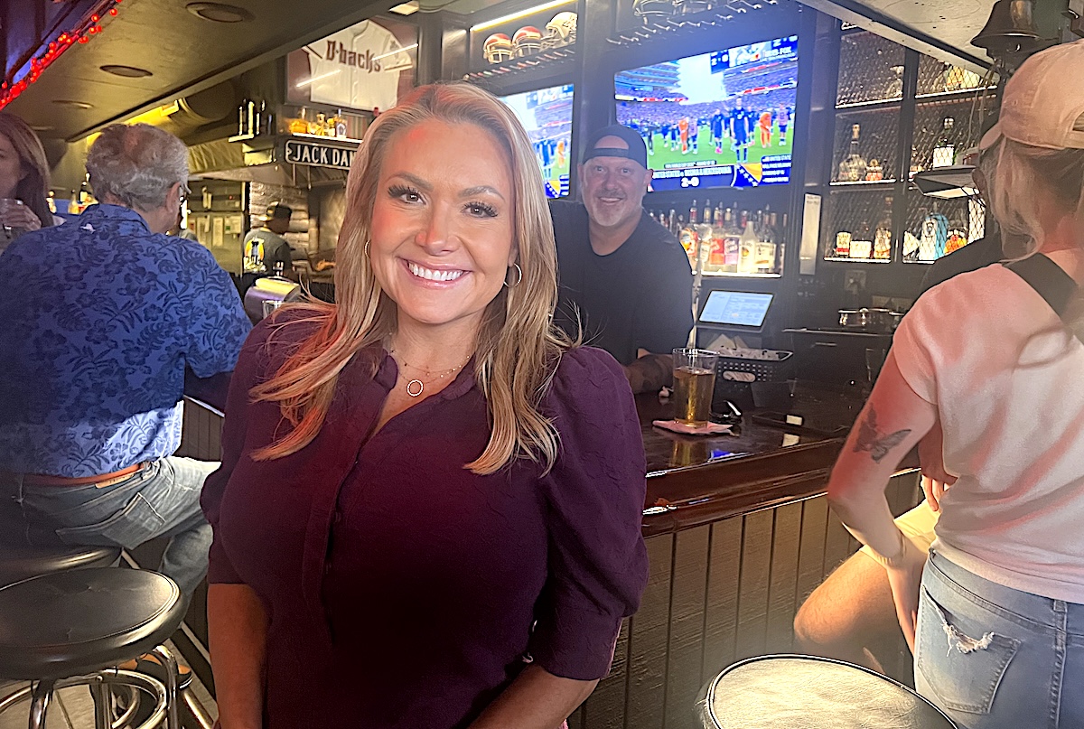 We met up with Jaime Cerreta at JT's (with manager Chuck Sanders photo bombing). | Photo by Asonta Benetti
