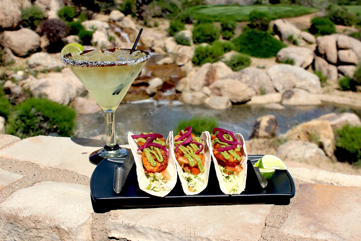 Taco time may trump tea time at Dynamite Grille. | Photo courtesy of Troon North Golf Club