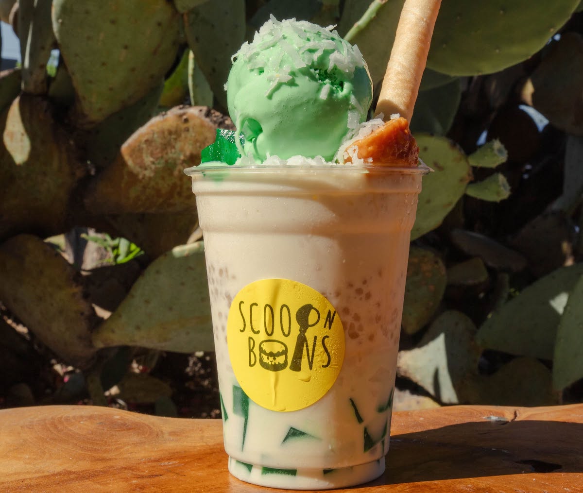 Scoop N' Buns - DiningOut Scoop N Buns puts a Filipino twist on shaved ice with its colorful halo-halo, layered with sweet beans, jellies, ube ice cream, and other traditional toppings. | Photo by Scoop N' Buns