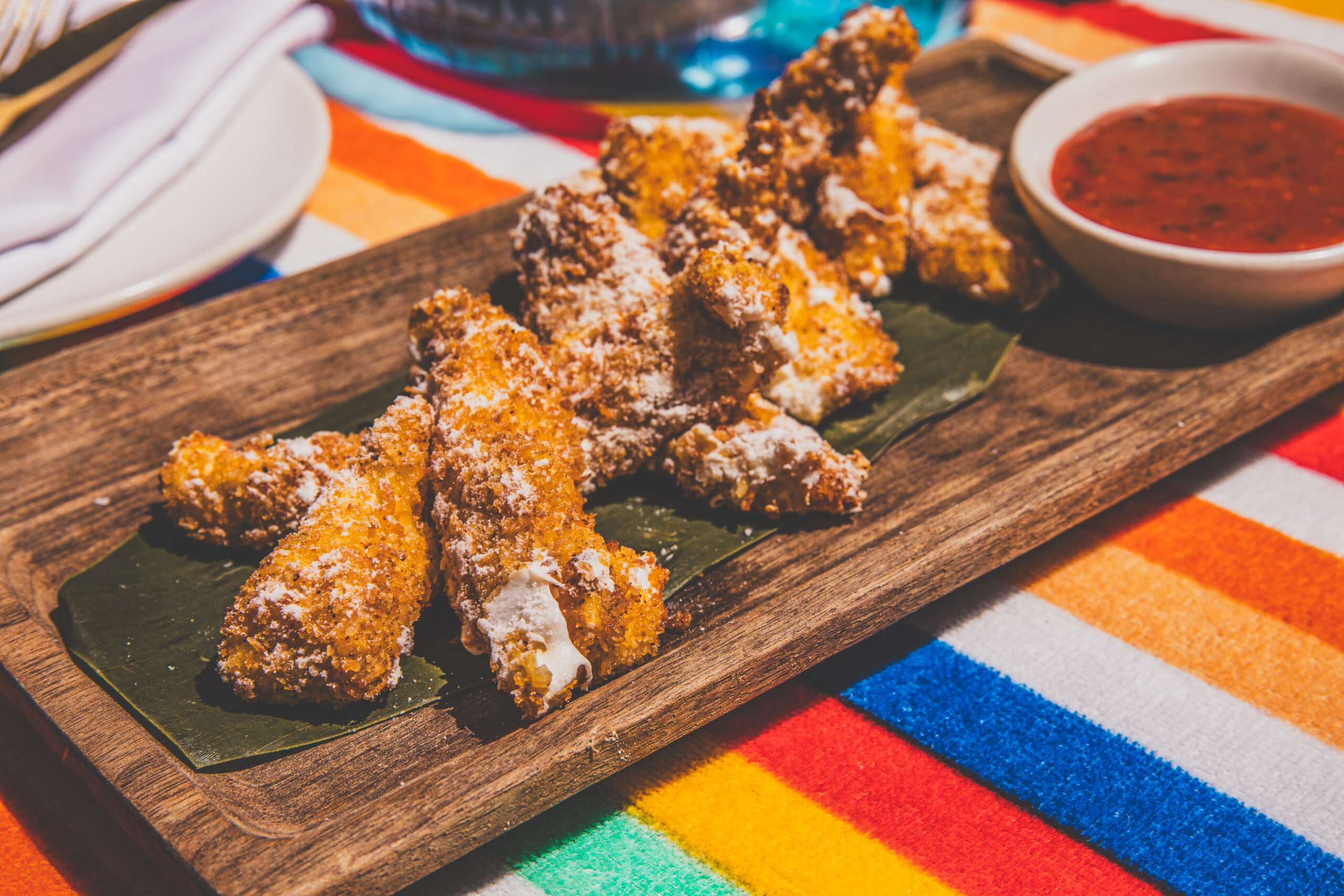 Crispy coconut shrimp at Aguasal are served with a bright pineapple-chili sweet-and-sour sauce. | Photo by Samantha Marie