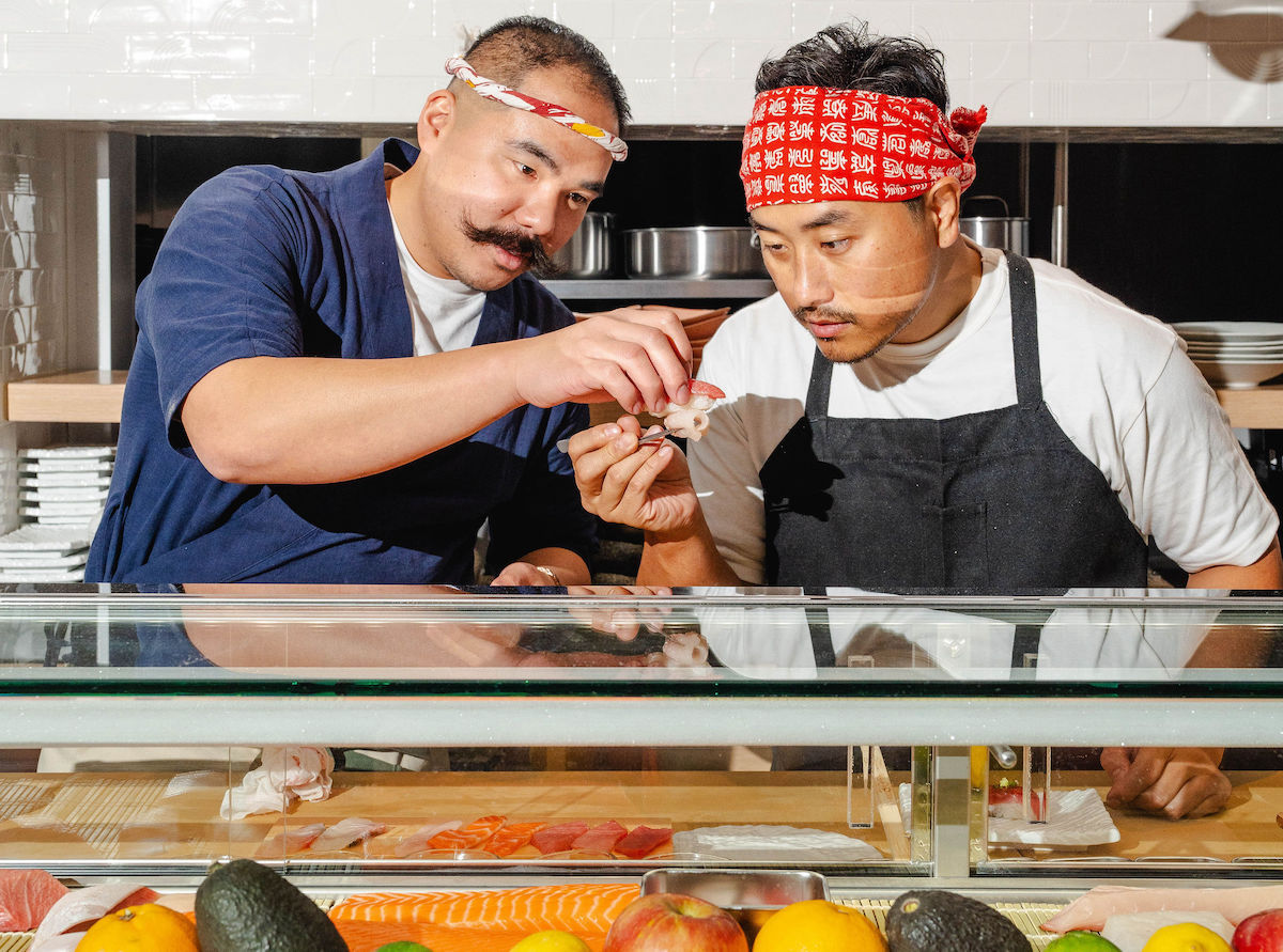Chefs and business partners Patrick Pham and Daniel Lee, the duo behind Duckstache Hospitality. | Photo by Studio Rivera