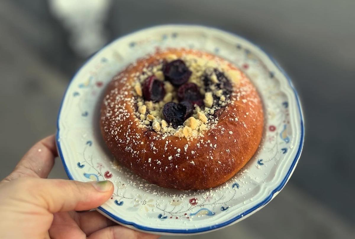 Hen Mother Cookhouse ATL - DiningOut A seasonal cherry-almond kolache from Hen Mother Cookhouse, where the pastry makes occasional weekend appearances. | Photo by Soraya Khoury