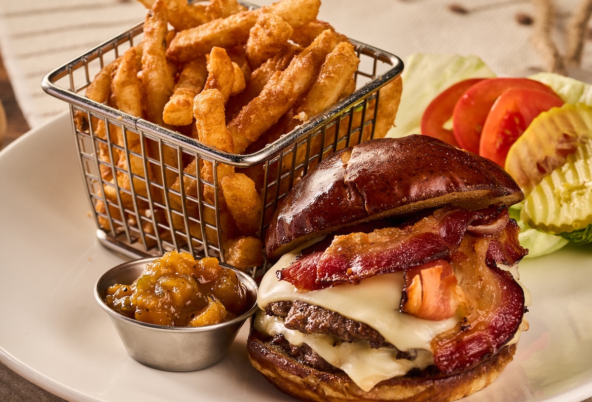 The new Wagyu Bacon Cheeseburger with pumpkin. | Photo courtesy of Kona Grill