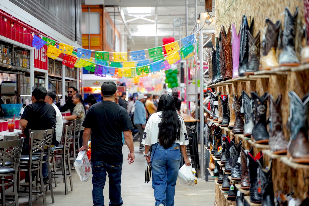 Shopping and services on one side, and food and fun on the other at La Plaza Colorado. | Photo by Dillon Film and Photography