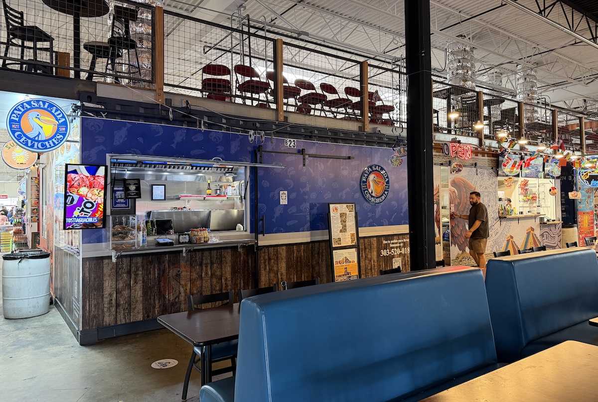 Part of the vast food hall in La Plaza Colorado. | Photo by Jessica Hughes