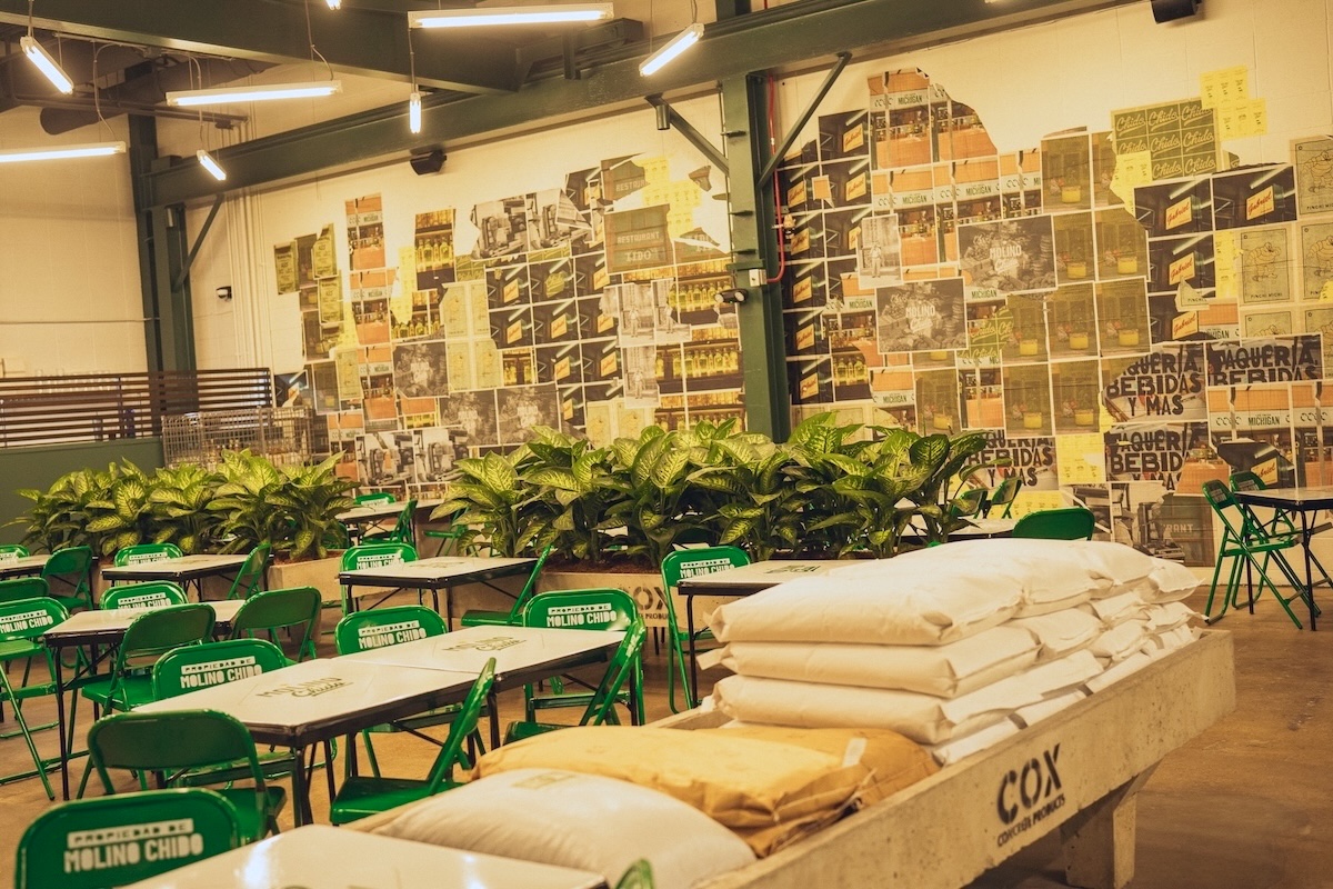 DEN_Molino_Chido_interior_with_bags_of_corn_by_Jeff_Fierberg - DiningOut Inside Molino Chido you'll see bags of raw corn. | Photo by Jeff Fierberg