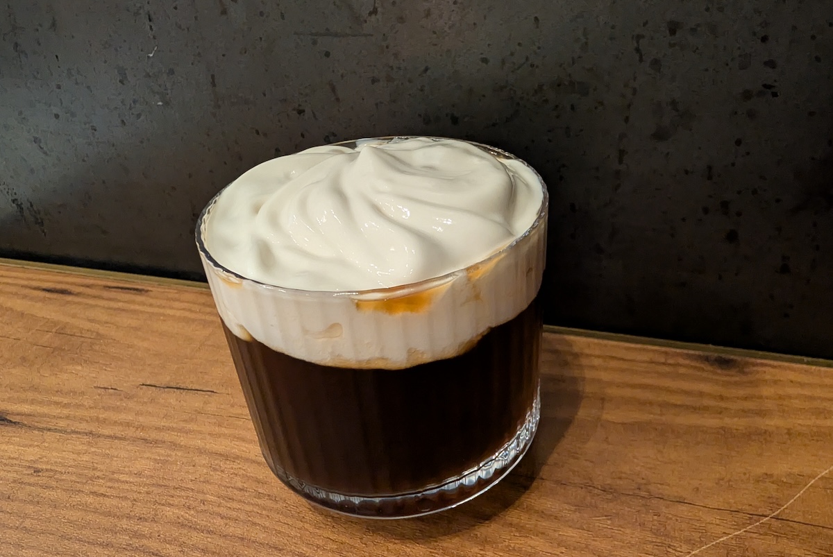 Gone Tomorrow, an elevated take on an Espresso Martini (but better). | Photo by Linnea Covington