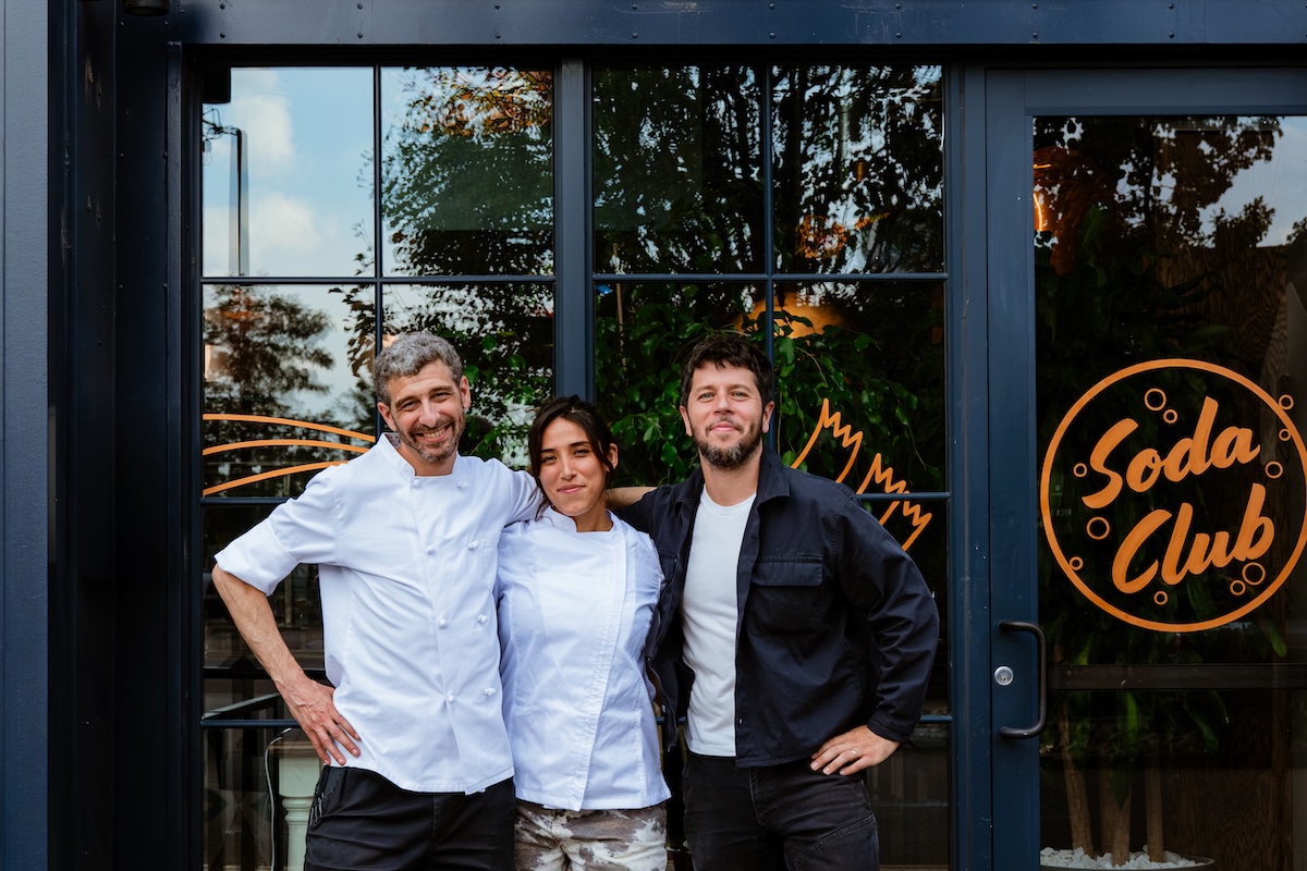 Denver Soda Club's (from left to right) Jon Robbins, chef Amira Gharib, and Drew Brady. | Photo by Lucy Beaugard