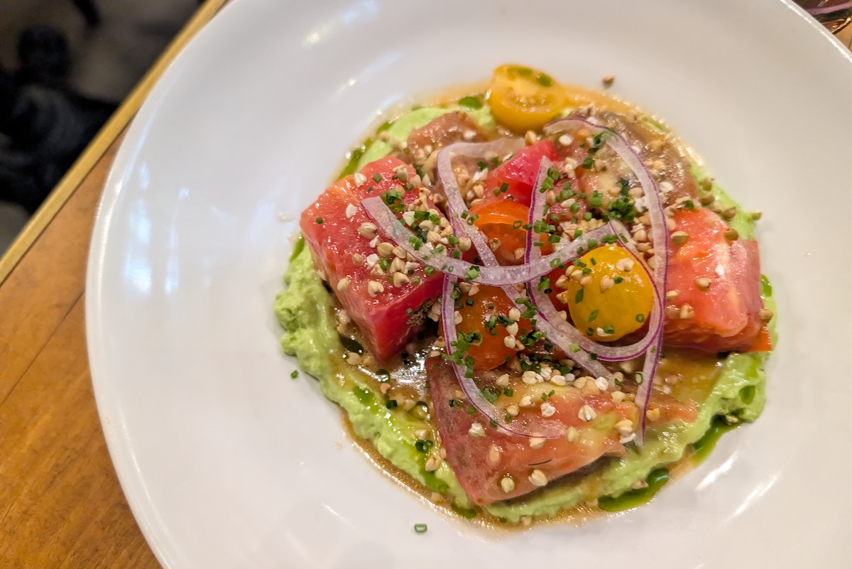 The Heirloom Salad features fresh tomatoes and a lot of flavor. | Photo by Linnea Covington