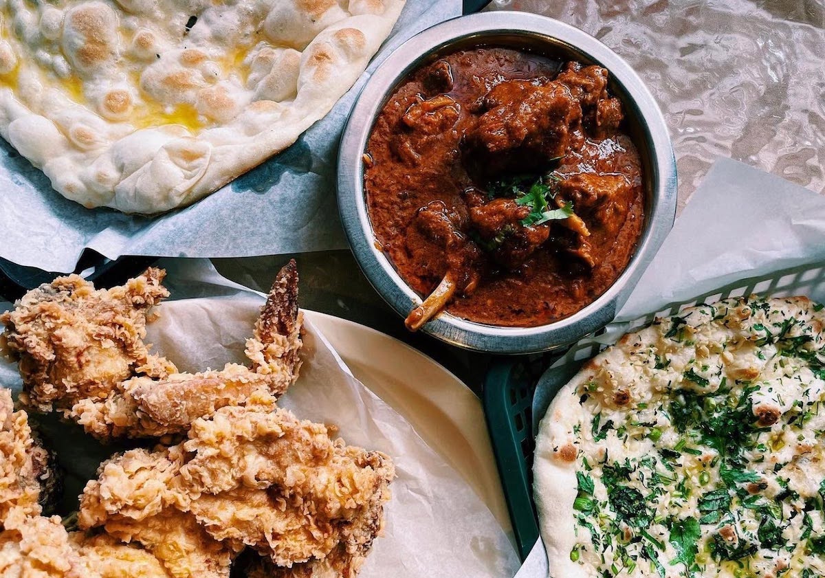 Himalaya is known for its fragrant curries, garlic naan, and spiced fried chicken. | Photo by Himalaya