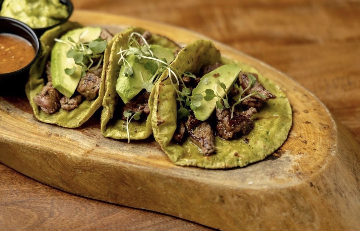 Ojo de Agua's new angus rib eye tacos are now available in classic and al pastor styles at the River Oaks and the Woodlands locations. | Photo by Ojo de Agua