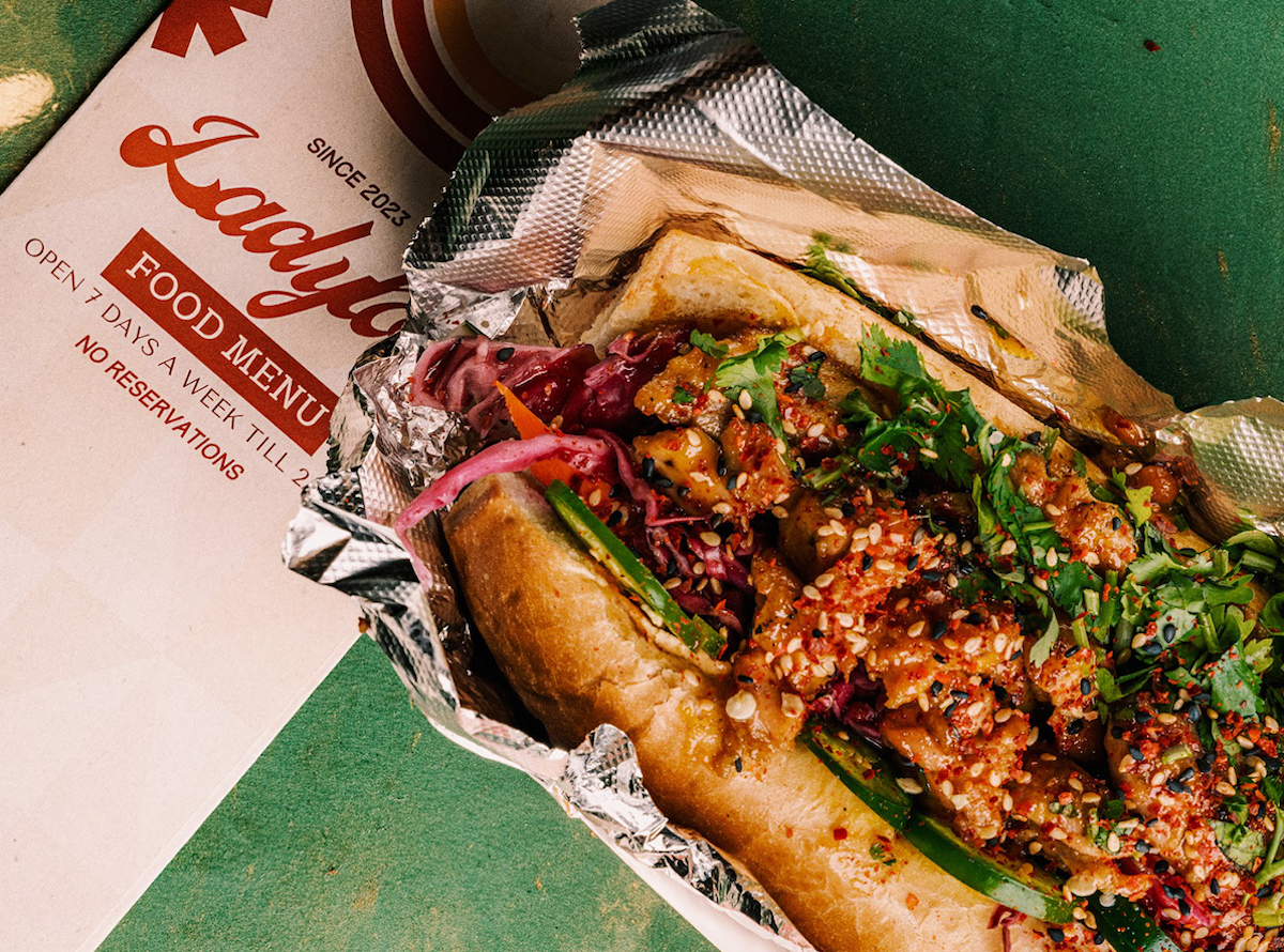 LadyLove Lounge & Sound’s banh mi delivers bold flavors for late-night diners in Dallas. Photo by LadyLove Lounge & Sound
