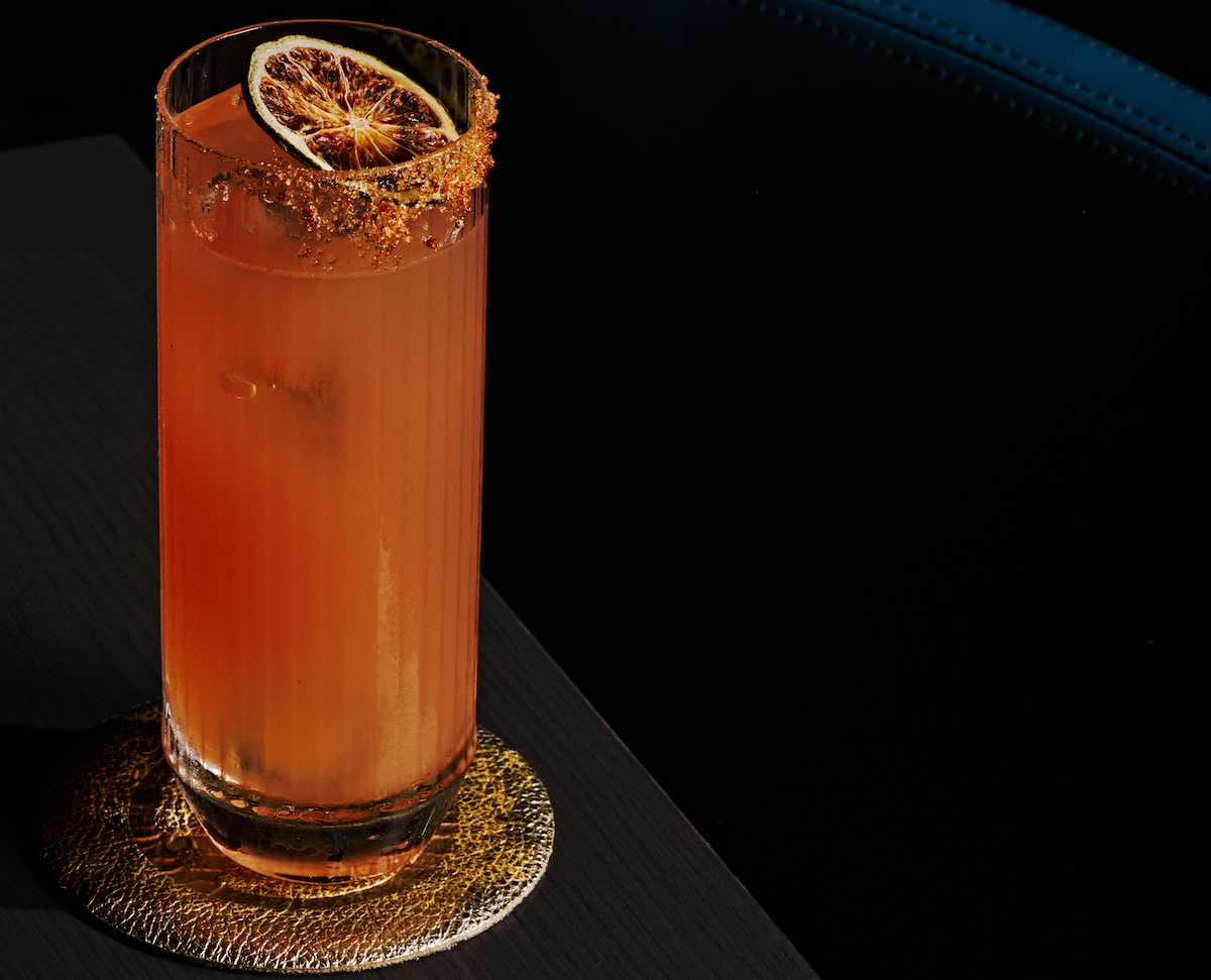 The Los Cabos Paloma is one of the effervescent cocktails on Siren’s bubbles-focused bar menu. | Photo by Andrew Thomas Lee
