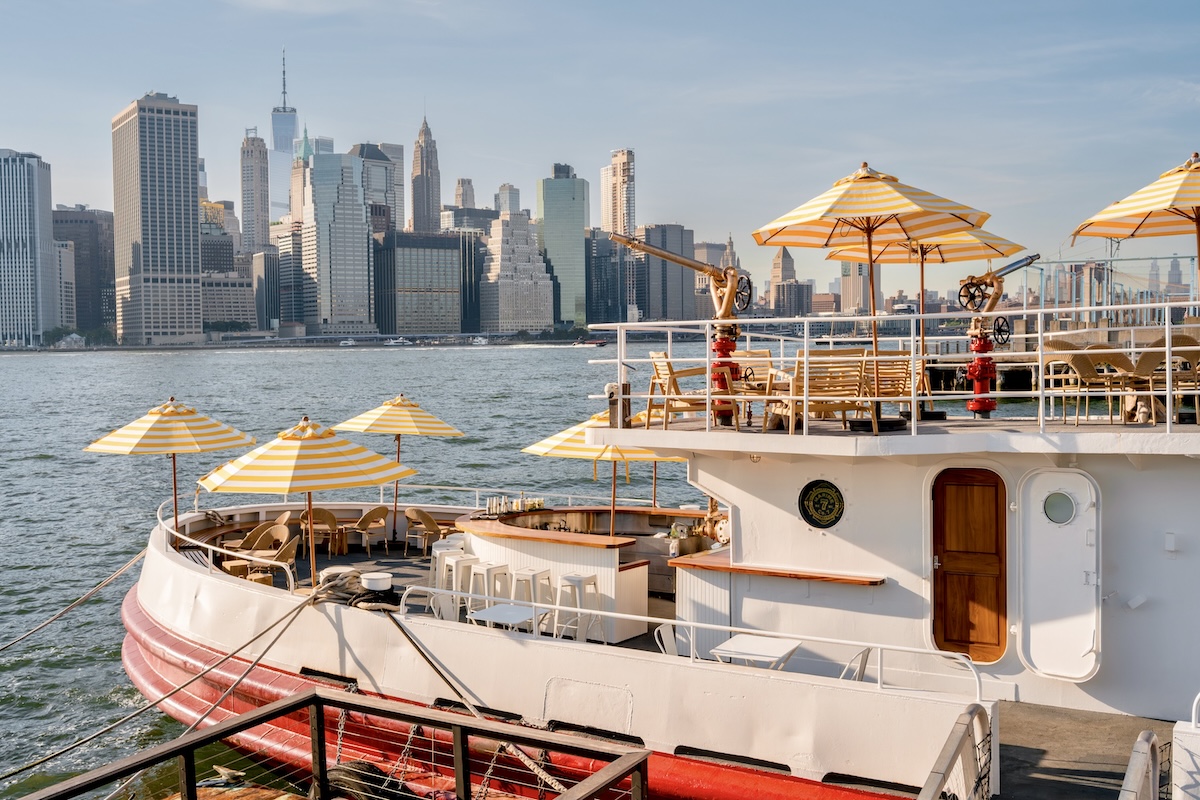 Get a great city view and drink on the water. | Photo courtesy of Fireboat