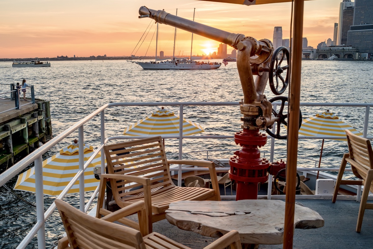 Catch a sunset cocktail like you've never seen it. | Photo courtesy of Fireboat