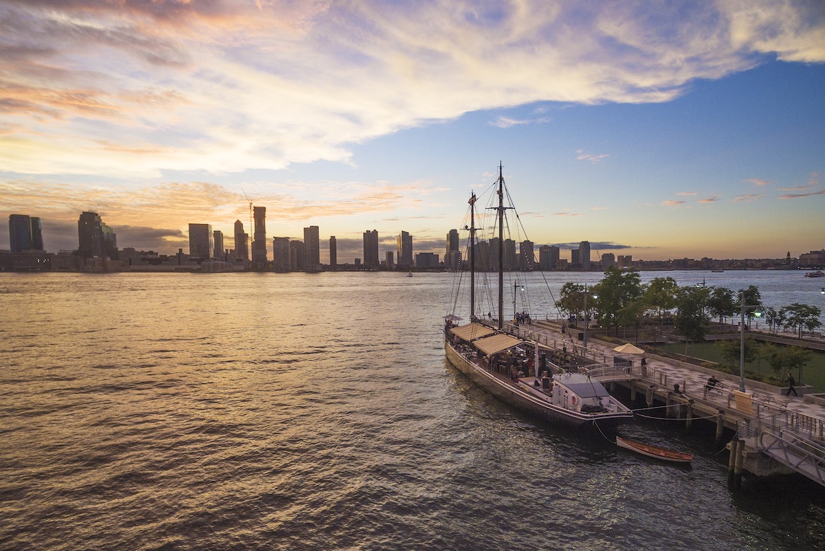 Sunset while sailing with Grand Banks. | Photo by Alan Silverman