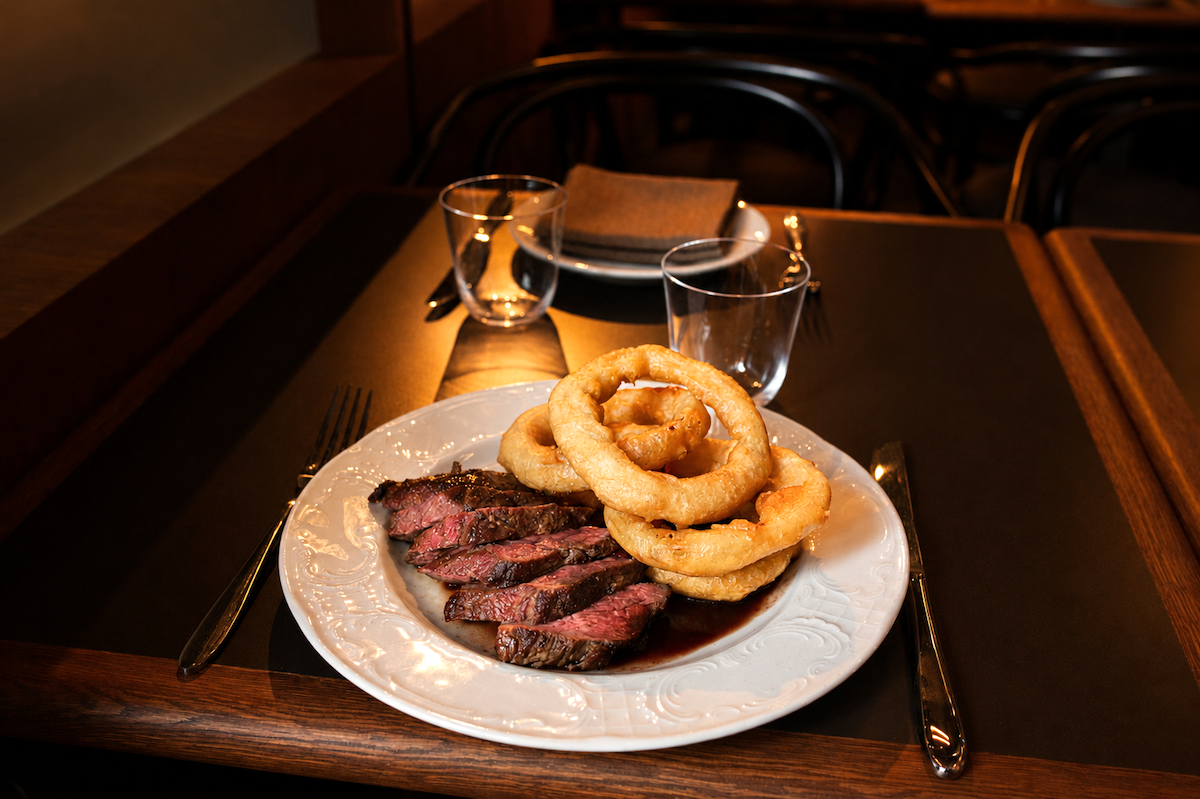 Chef Maayan Glass makes a mean steak and onion ring. | Photo courtesy of Broome